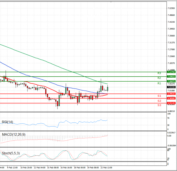 Dollar - Turkish Lira Analysis Technical analysis 23/02/2021