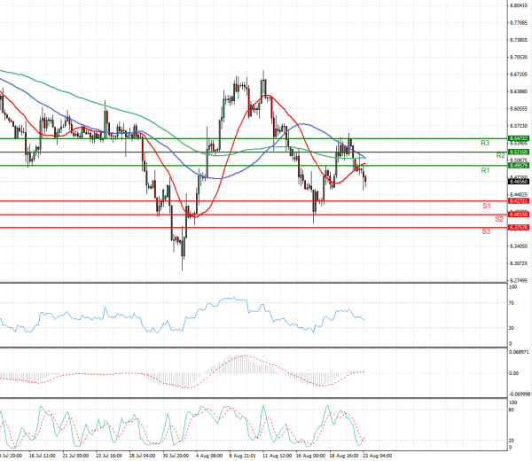Dollar - Turkish Lira Analysis Technical analysis 23/08/2021