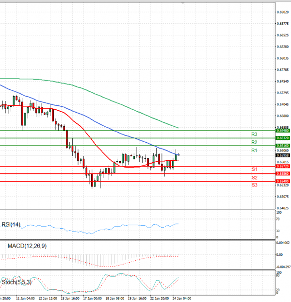Australian Dollar - Dollar Analysis Technical analysis 24/01/2024
