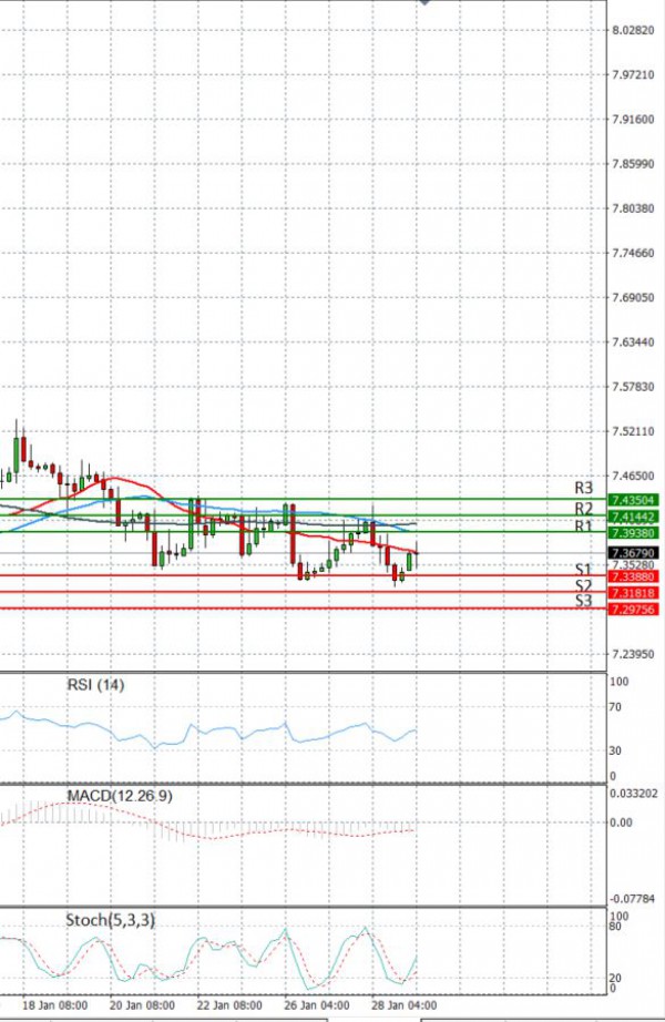 Dollar - Turkish Lira Analysis Technical analysis 29/01/2021