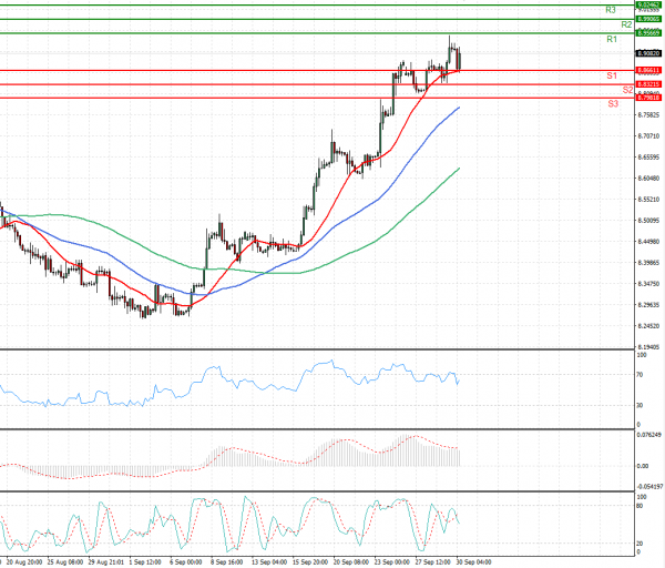 Dollar - Turkish Lira Analysis Technical analysis 30/09/2021