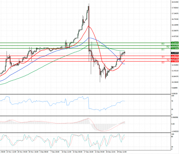 Dollar - Turkish Lira Analysis Technical analysis 31/12/2021